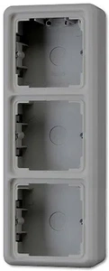 Изображение Коробка тройная для накладного монтажа CD серый CD583AGR CD 500