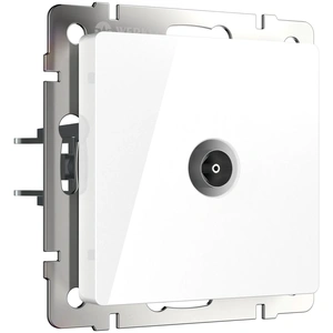 Изображение ТВ-розетка проходная (белый) W1184001