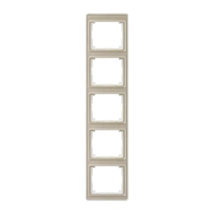 Изображение Рамка на 5 постов вертикальная SL 500 золотая бронза SL585GB Jung