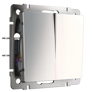 Изображение Выключатель двухклавишный (глянцевый никель) W1120002