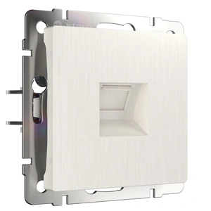 Изображение Розетка Ethernet RJ-45 (перламутровый рифленый) W1181013