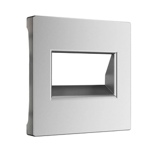 Изображение Накладка для двойной розетки Еthernet RJ-45 (серебряный матовый) W1191165