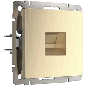 Изображение Розетка Ethernet RJ-45 (шампань рифленый) W1181010