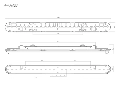 Изображение Светодиодный светильник серии PHOENIX