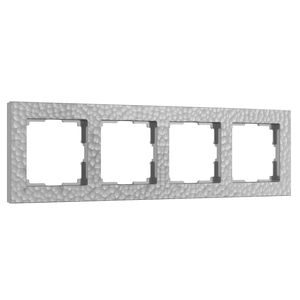 Изображение Рамка на 4 поста (серебряный) W0042406