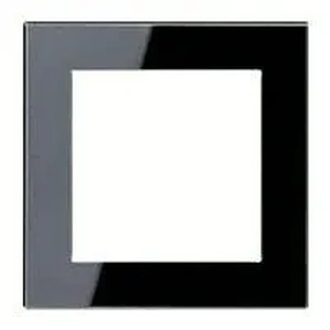 Изображение Рамка на 1 пост A Creation черное стекло AC581GLSW Jung