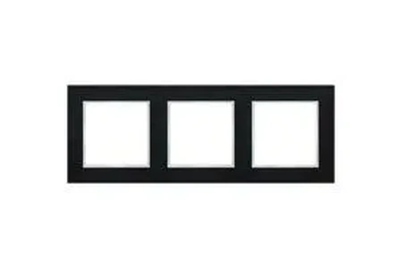 Изображение Рамка на 3 поста A Creation черный глянцевый AC583SW Jung