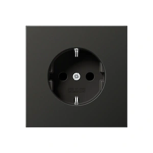 Изображение Розетка с заземлением 16А 250В LS-design антрацит AL1520AN  Jung