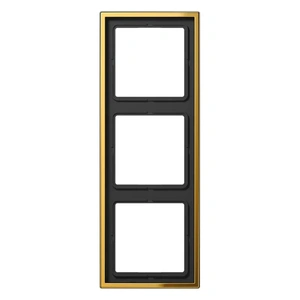 Изображение Рамка на 3 поста LS 990 золото GO2983 Jung