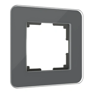 Изображение Рамка из стекла на 1 пост Elite графит W0012440
