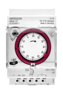 Изображение Электромеханический таймер Grasslin Talento 121 (01.28.0003.1)