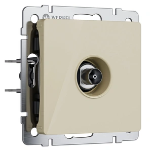 Изображение ТВ-розетка оконечная (айвори акрил) W1183043