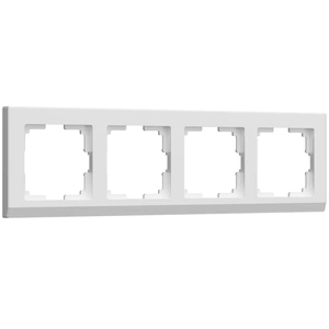 Изображение Рамка на 4 поста (белый) W0041801